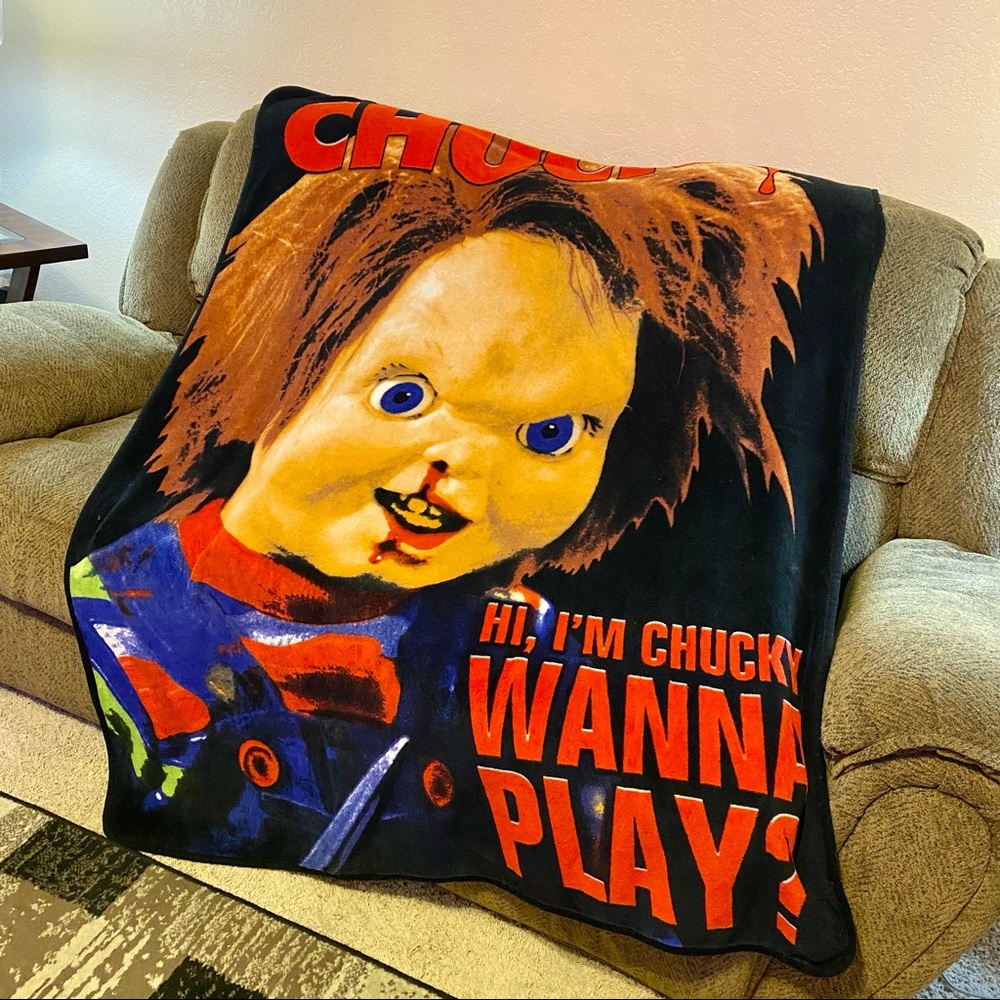 Child’s Play Chucky Wanna Play Soft Throw Blanket